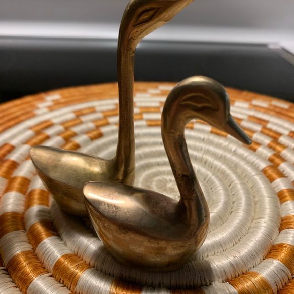 Brass swans vintage - Picture 14 of 16